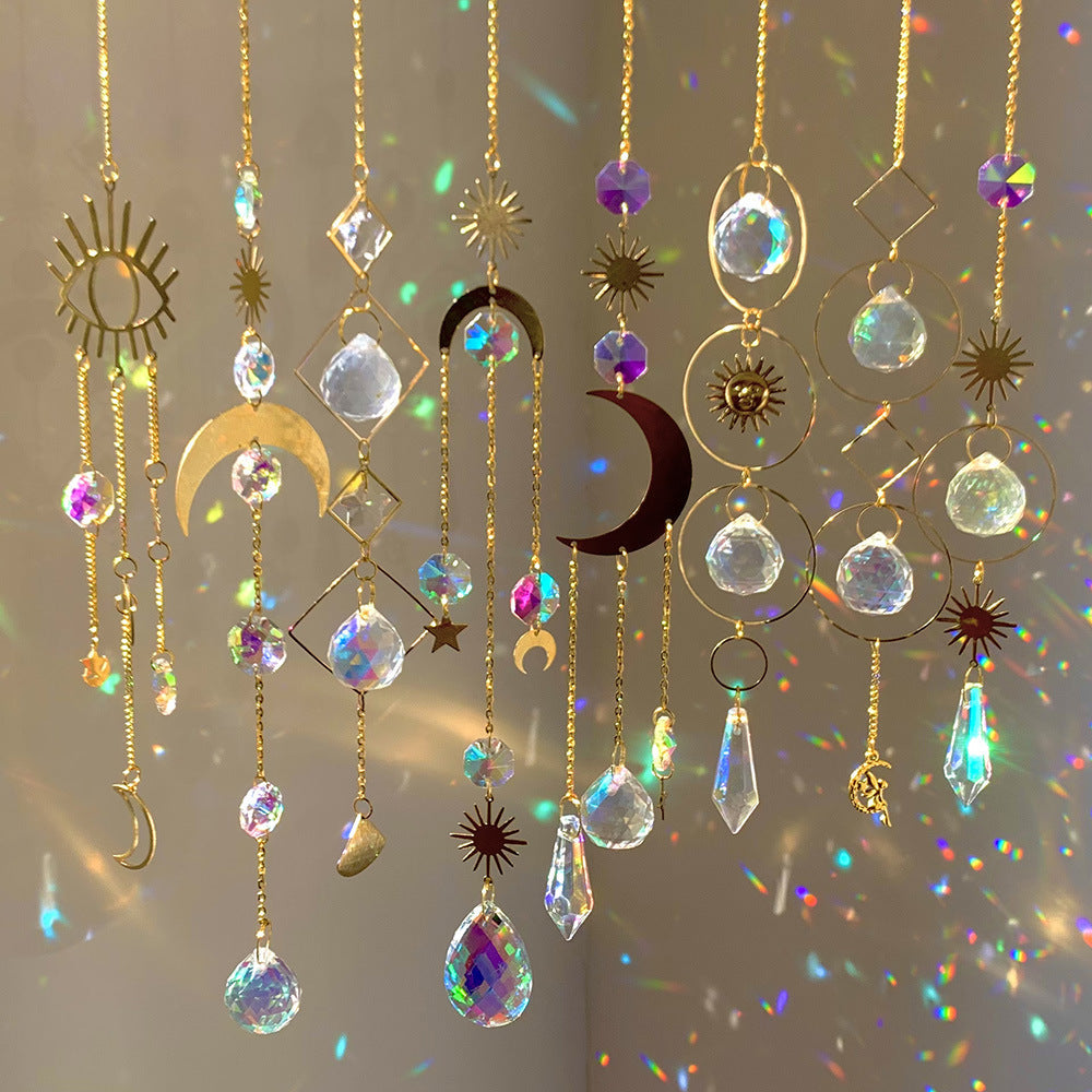 Suncatcher Crystal Hanging Prism with Chain
