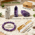 Calm Ritual Box contents arranged on natural surface